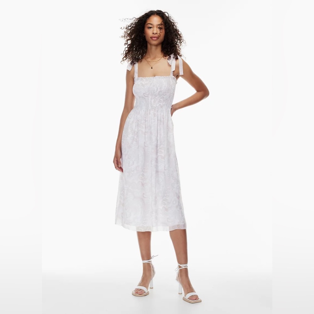 Aritzia wilfred golden hour dress in light burch S